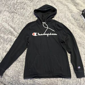 Thin black champion sweatshirt